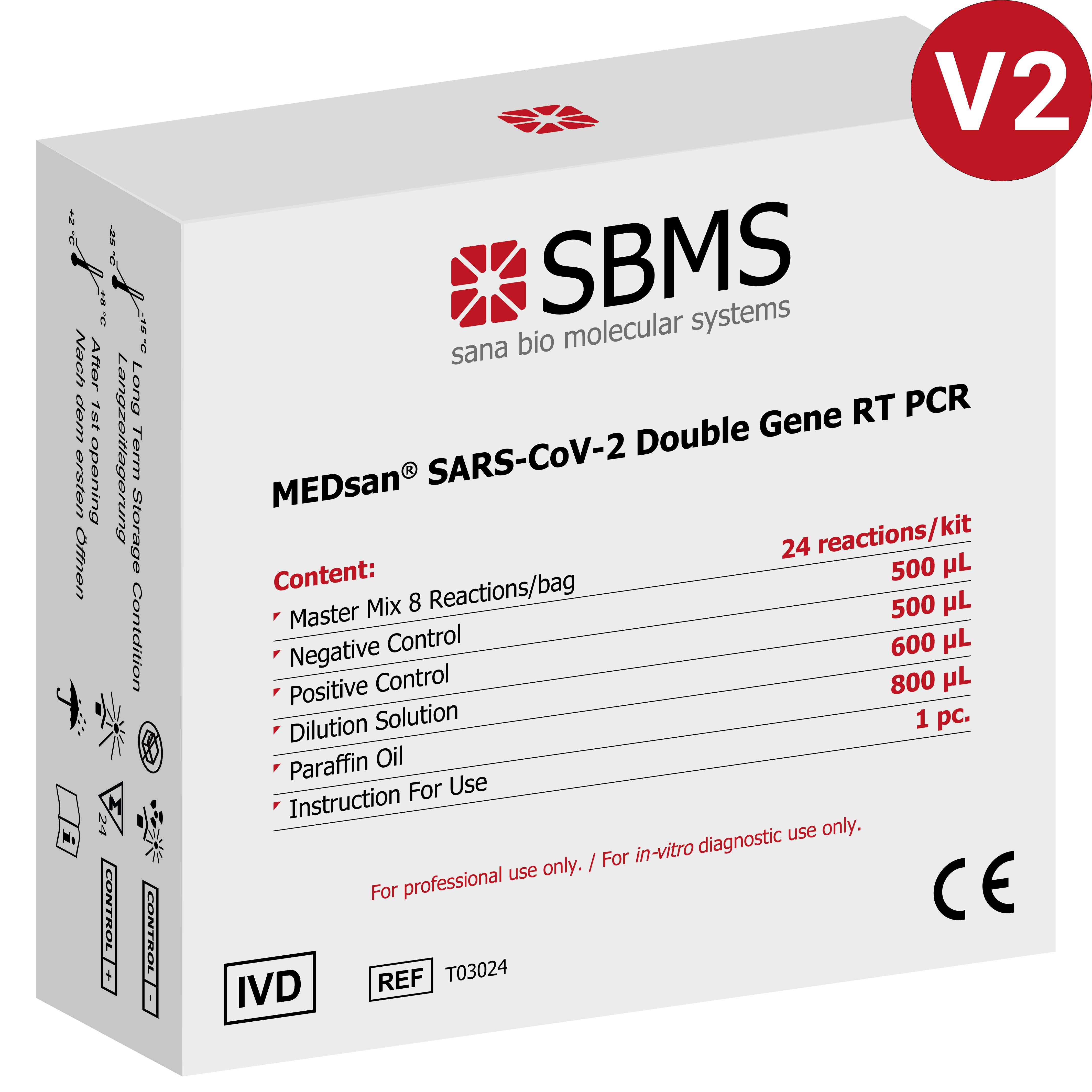 MEDsan® SARS-CoV-2 Double Gene RT PCR (V2) | 24 Reaktionen